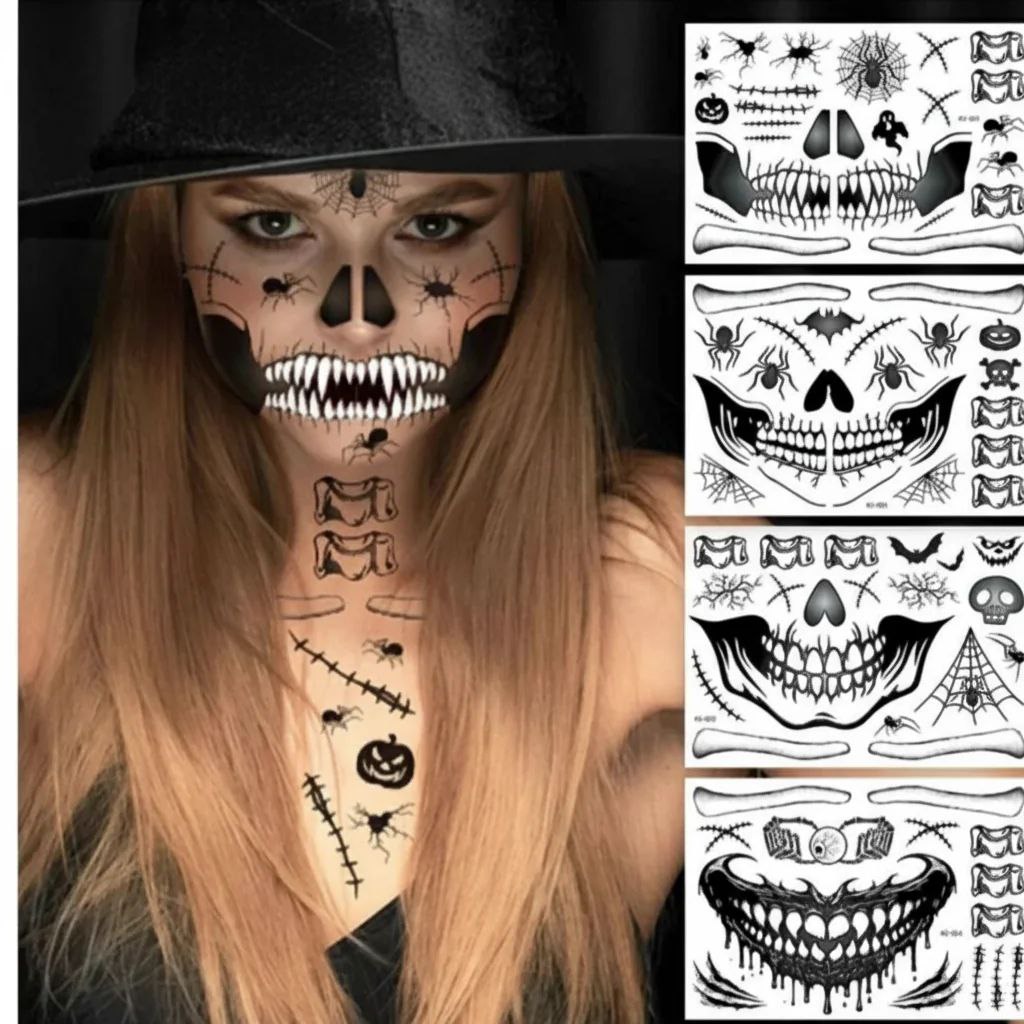 تتو گریم صورت هالوین