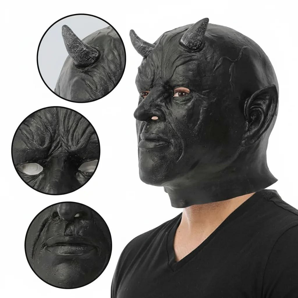 ماسک لاتکس دیو سیاه هالووین