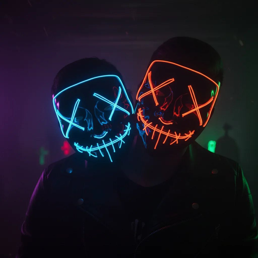 نقاب چراغ‌دار ریموتی هالوین